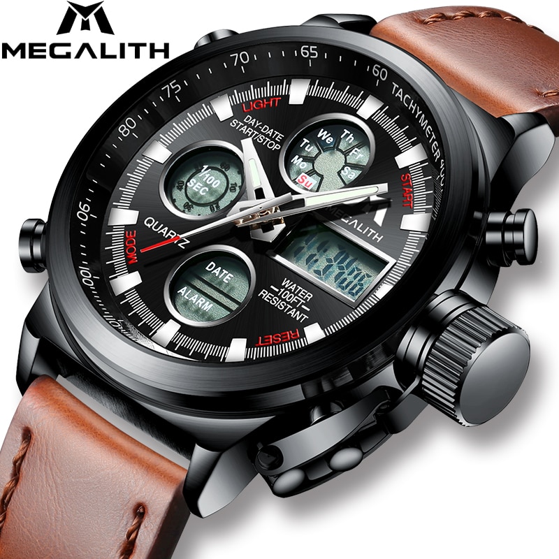 MEGALITH 0031M-leather watch